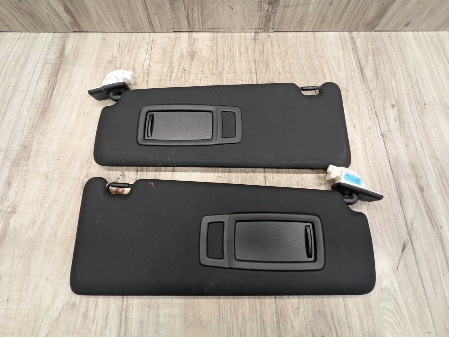 OEM BMW F30 F31 F32 F36 F80 F82 M3 M4 Left Right Interior Sun Visor PAIR Black
