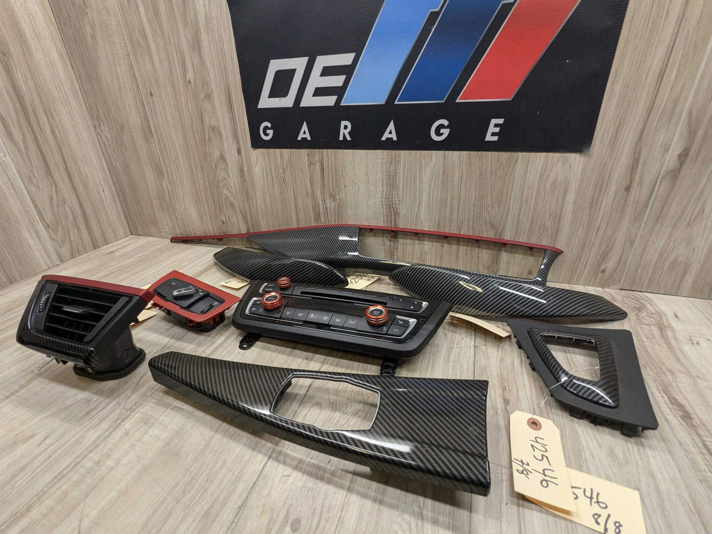 OEM BMW F30 F32 F36 F80 F82 Center Dashboard AC Climate Vent Trim SET (8)