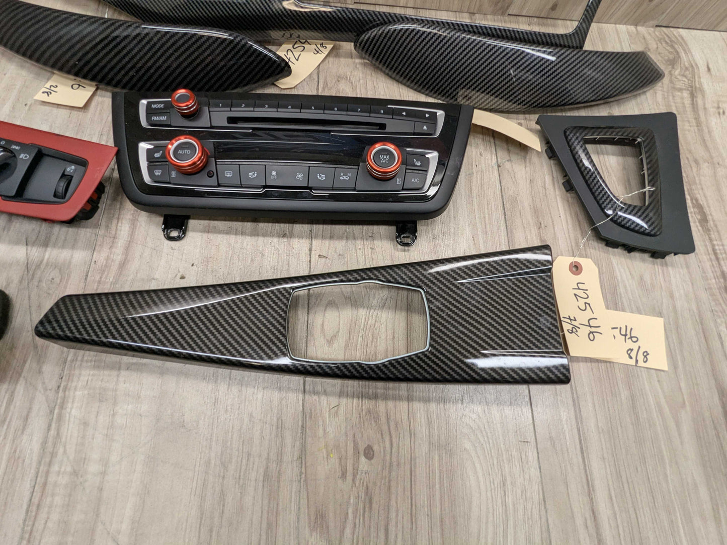 OEM BMW F30 F32 F36 F80 F82 Center Dashboard AC Climate Vent Trim SET (8)