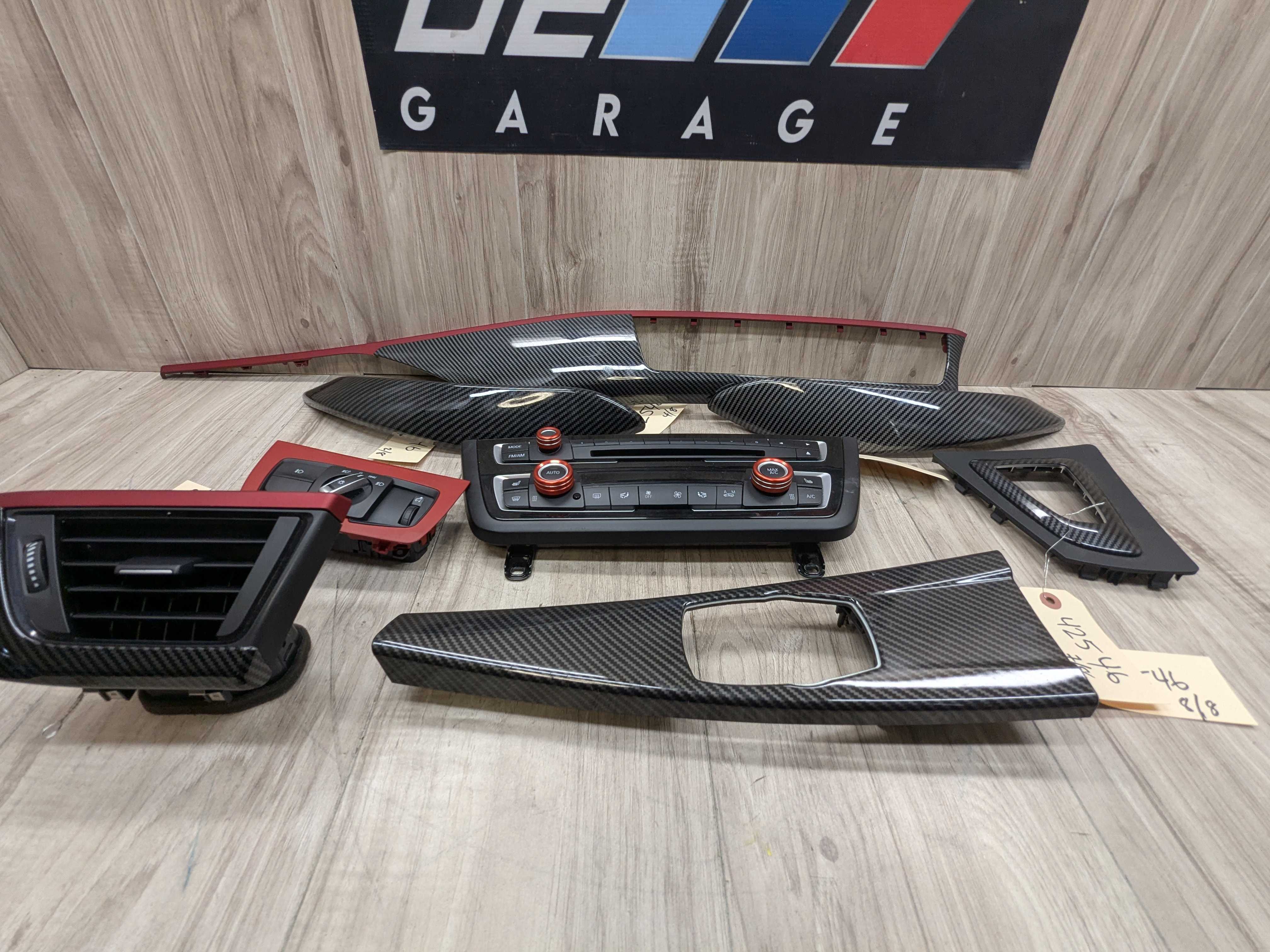 OEM BMW F30 F32 F36 F80 F82 Center Dashboard AC Climate Vent Trim SET ...