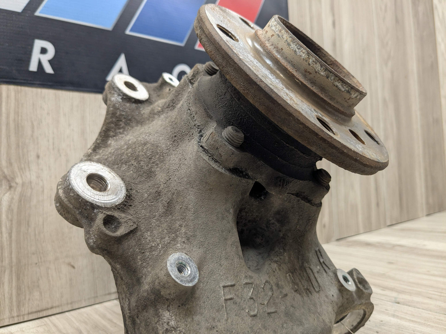 14-20 OEM BMW F32 F33 F36 AWD Front Right Passenger Hub Spindle Carrier Knuckle