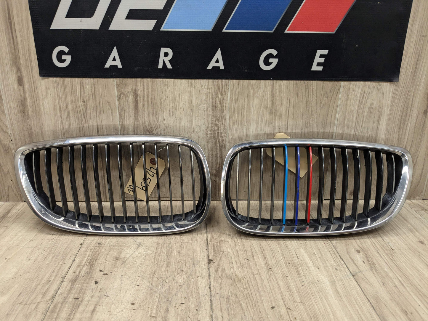 PRE-LCI OEM BMW E90 E92 E93 335 M3 Front Upper Bumper Kidney Grilles Chrome SET