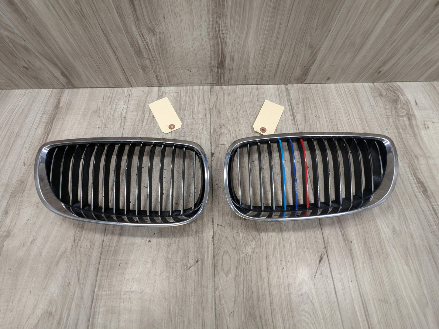 PRE-LCI OEM BMW E90 E92 E93 335 M3 Front Upper Bumper Kidney Grilles Chrome SET