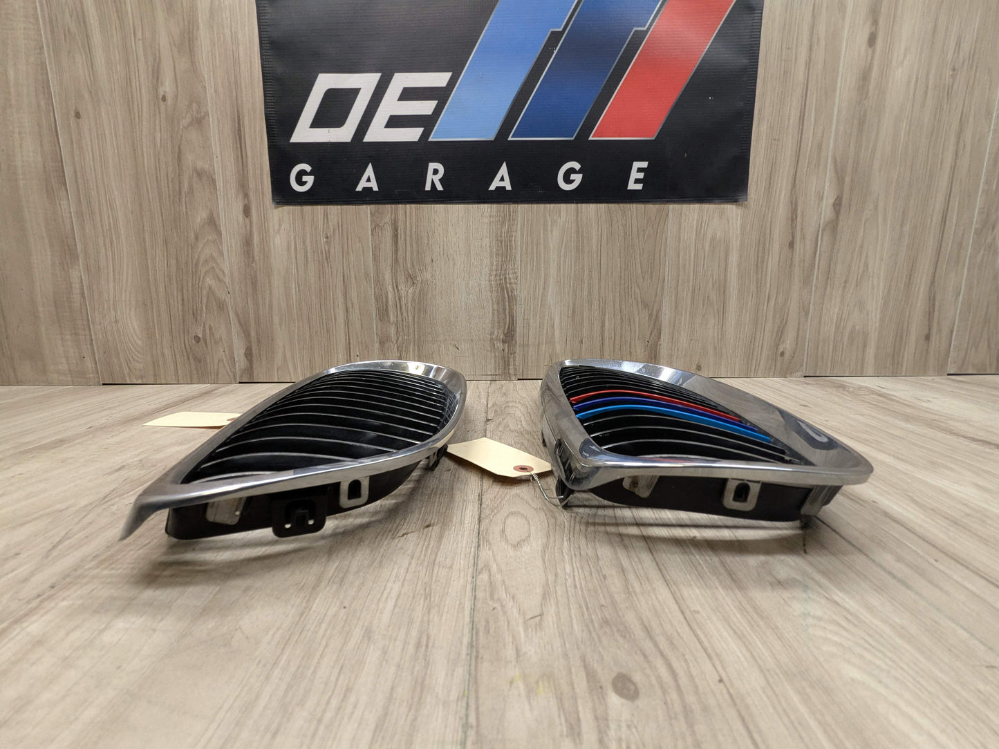 PRE-LCI OEM BMW E90 E92 E93 335 M3 Front Upper Bumper Kidney Grilles Chrome SET