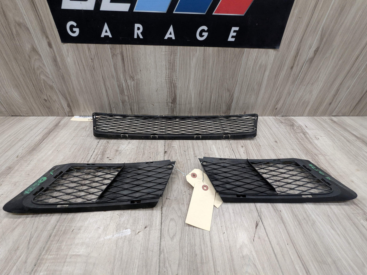 07-10 OEM BMW E92 E93 Front Bumper Cover Lower Center Left Right Grilles SET