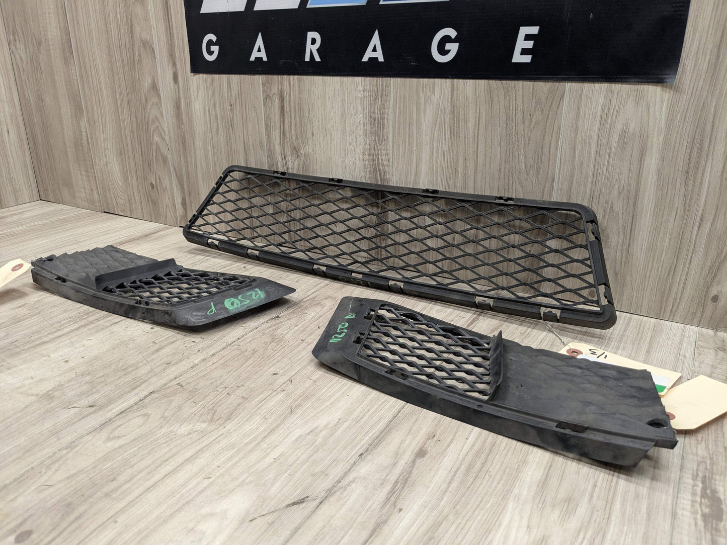 07-10 OEM BMW E92 E93 Front Bumper Cover Lower Center Left Right Grilles SET