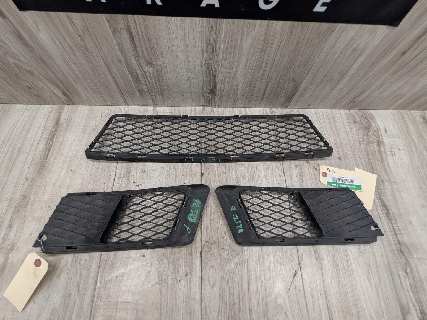 07-10 OEM BMW E92 E93 Front Bumper Cover Lower Center Left Right Grilles SET