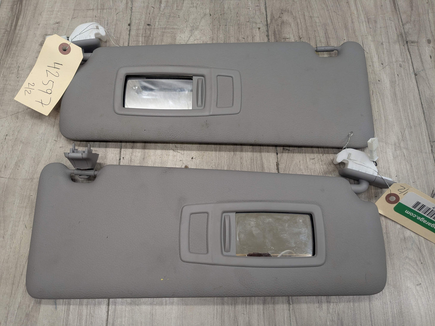 OEM BMW F30 F32 F36 F80 F82 M3 M4 Left Right Interior Sun Visor PAIR Gray