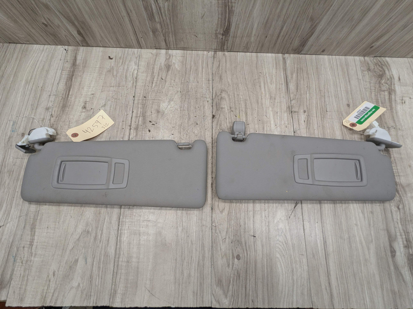 OEM BMW F30 F32 F36 F80 F82 M3 M4 Left Right Interior Sun Visor PAIR Gray