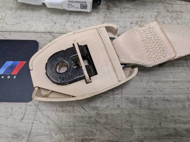 OEM BMW F97 F98 G01 G02 X3 X4 FRONT Right Passenger Seat Belt Retractor BEIGE