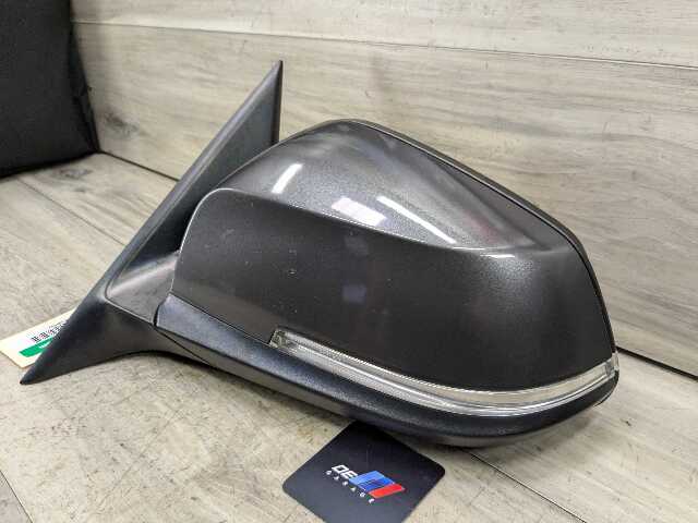 12-15 OEM BMW F30 F31 328 335 Right Passenger Side Mirror Heated Auto Dip Gray