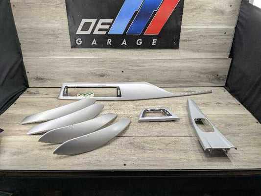 *12-20 OEM BMW F30 F32 F36 ALUMINUM Interior Dash Door Center Console Trim SET