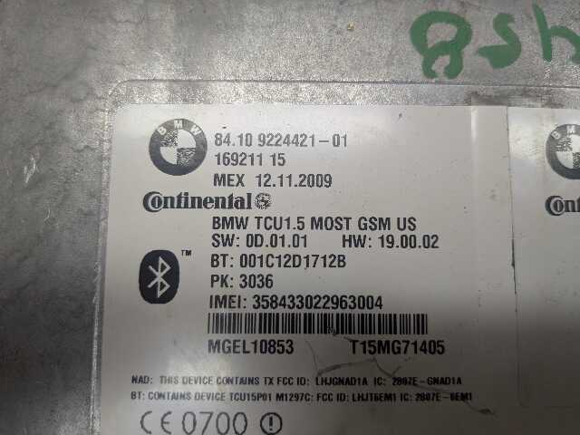 OEM BMW E70 E71 E90 E92 X5 X6 Telematics Unit TCU Bluetooth Communication Module