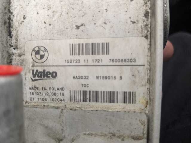 12-16 OEM BMW F22 F23 F30 F32 F36 Transmission Oil Cooler Heat Exchanger Valeo