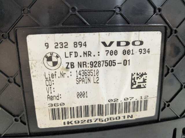 12-19 OEM BMW F30 F31 F32 F33 F34 F36 Instrument Cluster Speedometer MPH VDO