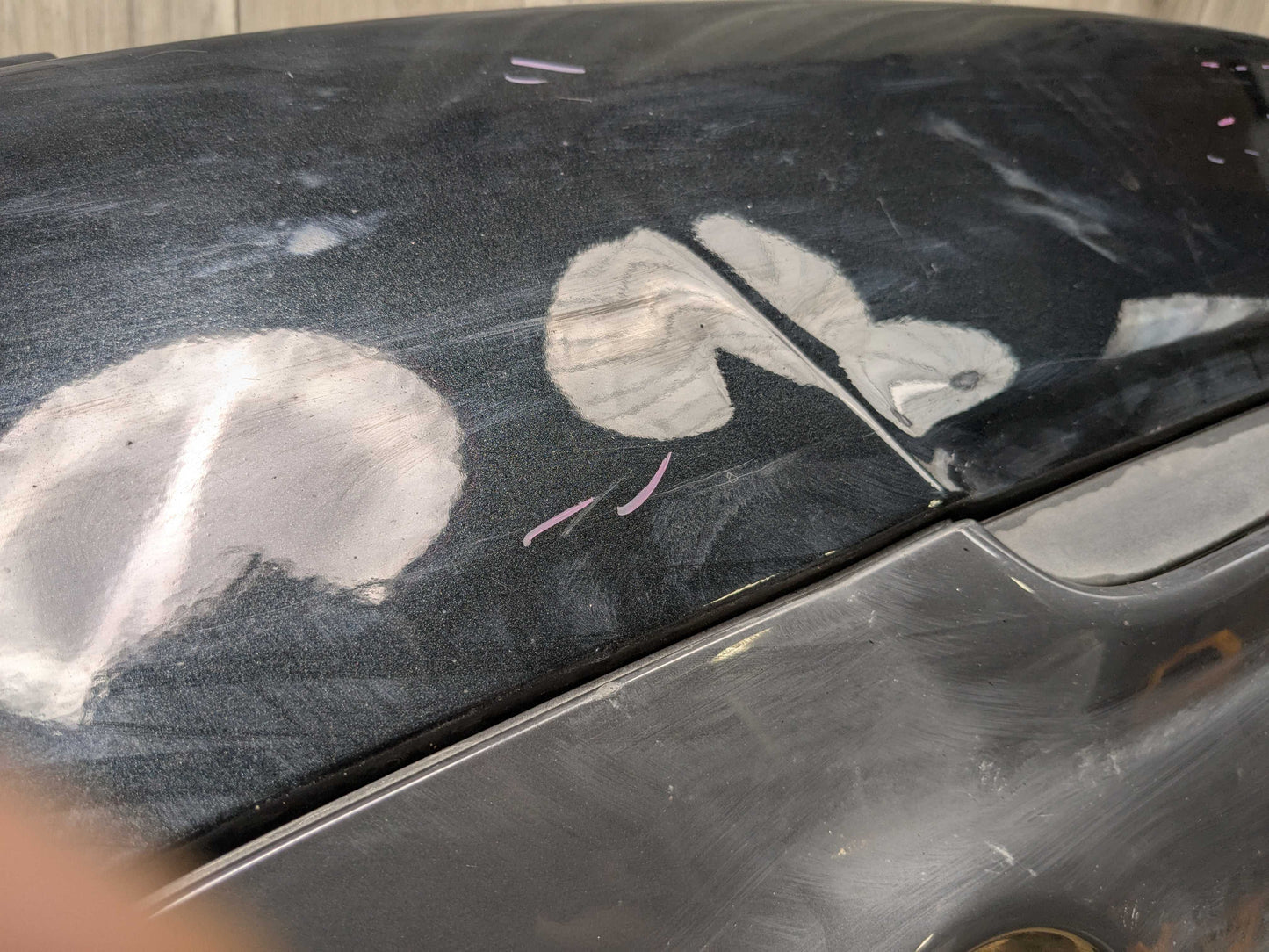 07-13 OEM BMW E92 E93 328 335 M SPORT Rear Bumper Cover Panel w Diffuser Black