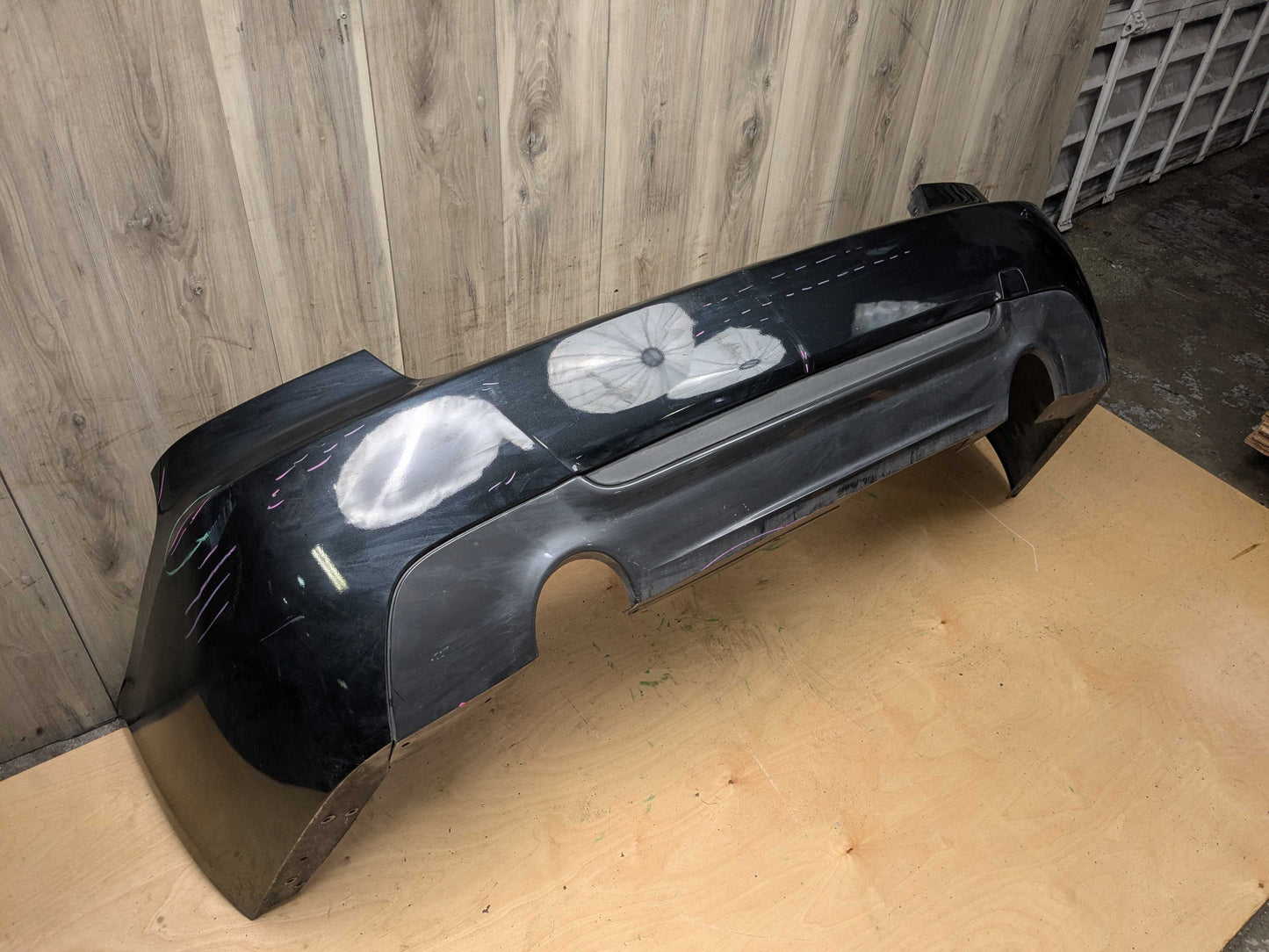 07-13 OEM BMW E92 E93 328 335 M SPORT Rear Bumper Cover Panel w Diffuser Black