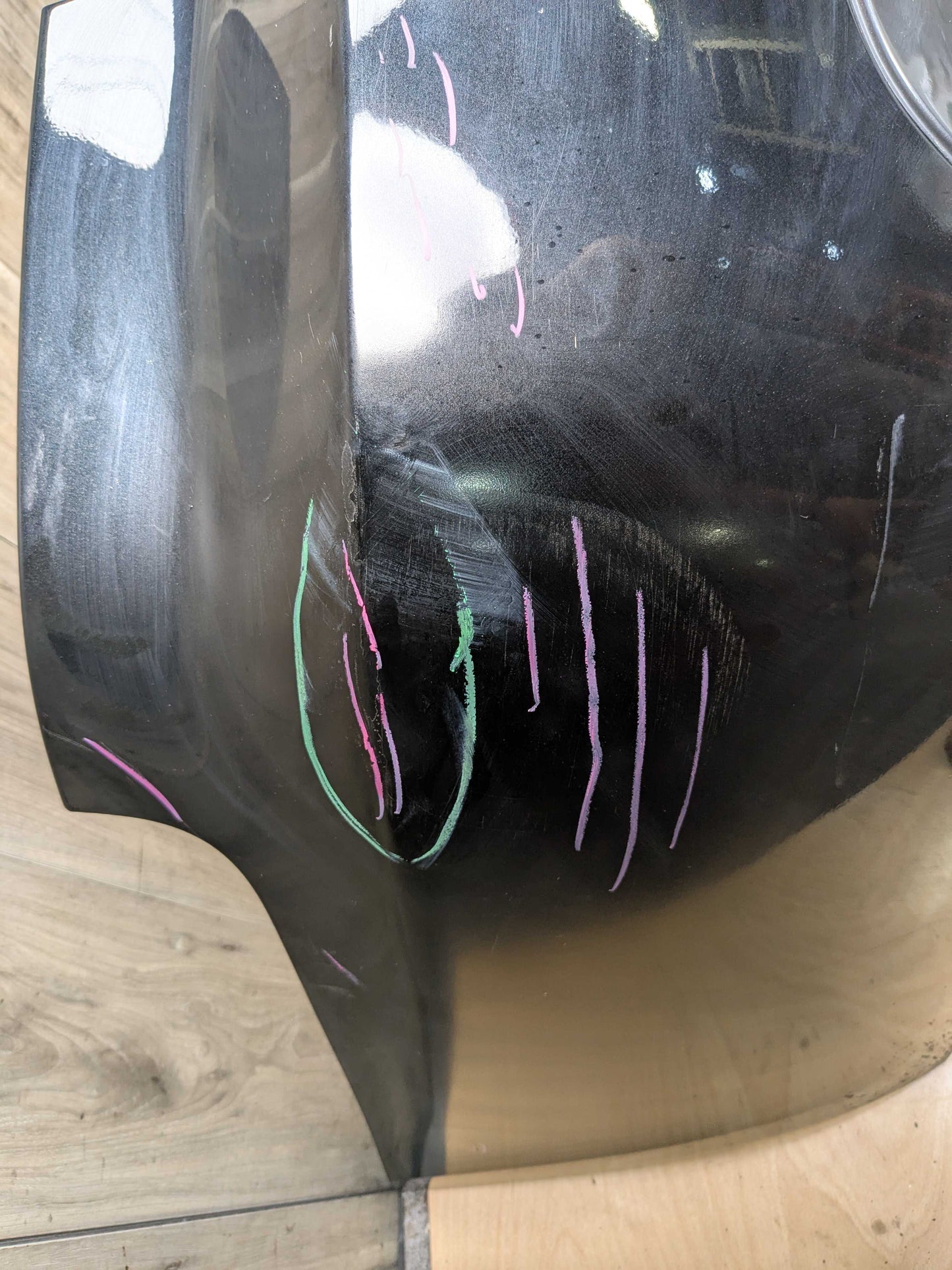 07-13 OEM BMW E92 E93 328 335 M SPORT Rear Bumper Cover Panel w Diffuser Black