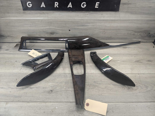 OEM BMW F30 F32 F33 F36 Center Console Dash Wood Burr Walnut Interior Trim SET