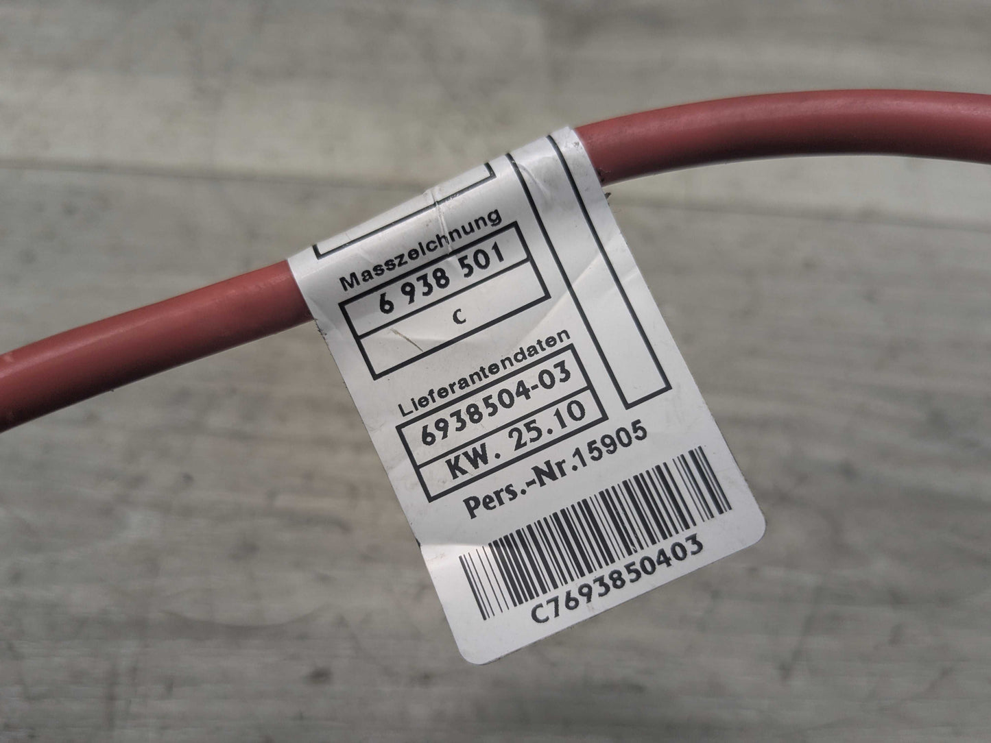 OEM BMW E90 E92 E93 328 335 Positive Battery Cable Plus Pole Wiring Wire Lead