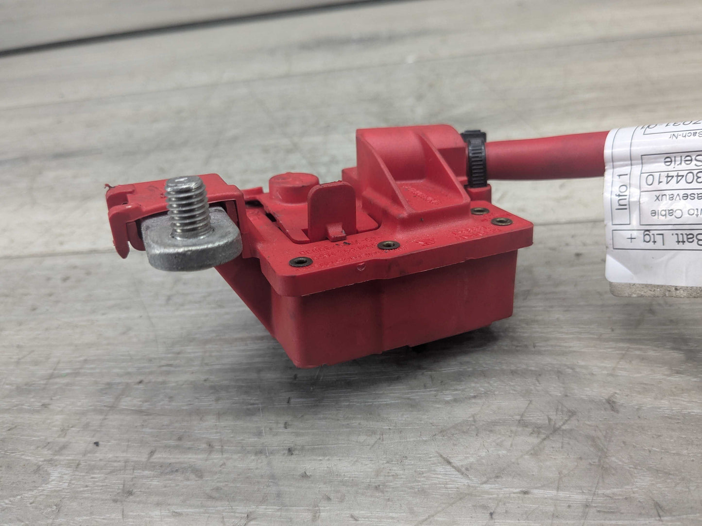 OEM BMW E84 E82 E88 E90 E92 335 M3 Battery Plus Pole Terminal Positive Red Cable