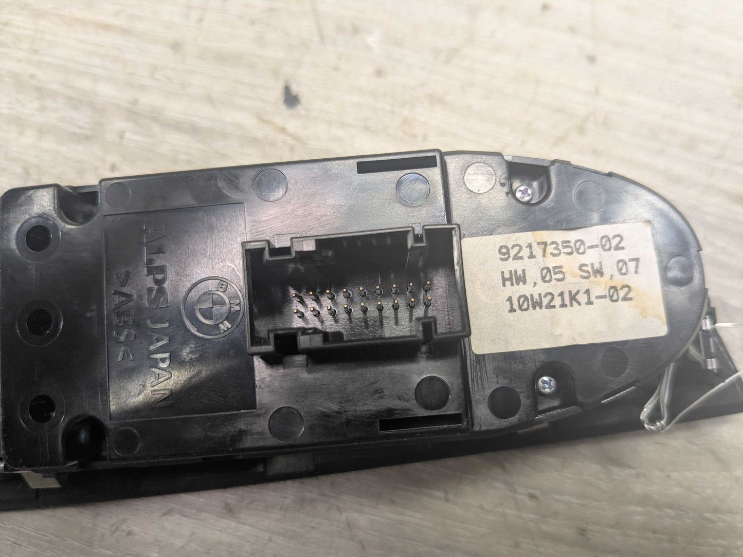 07-13 OEM BMW E92 328 335 M3 Coupe Front Driver Left Main Window Switch Black