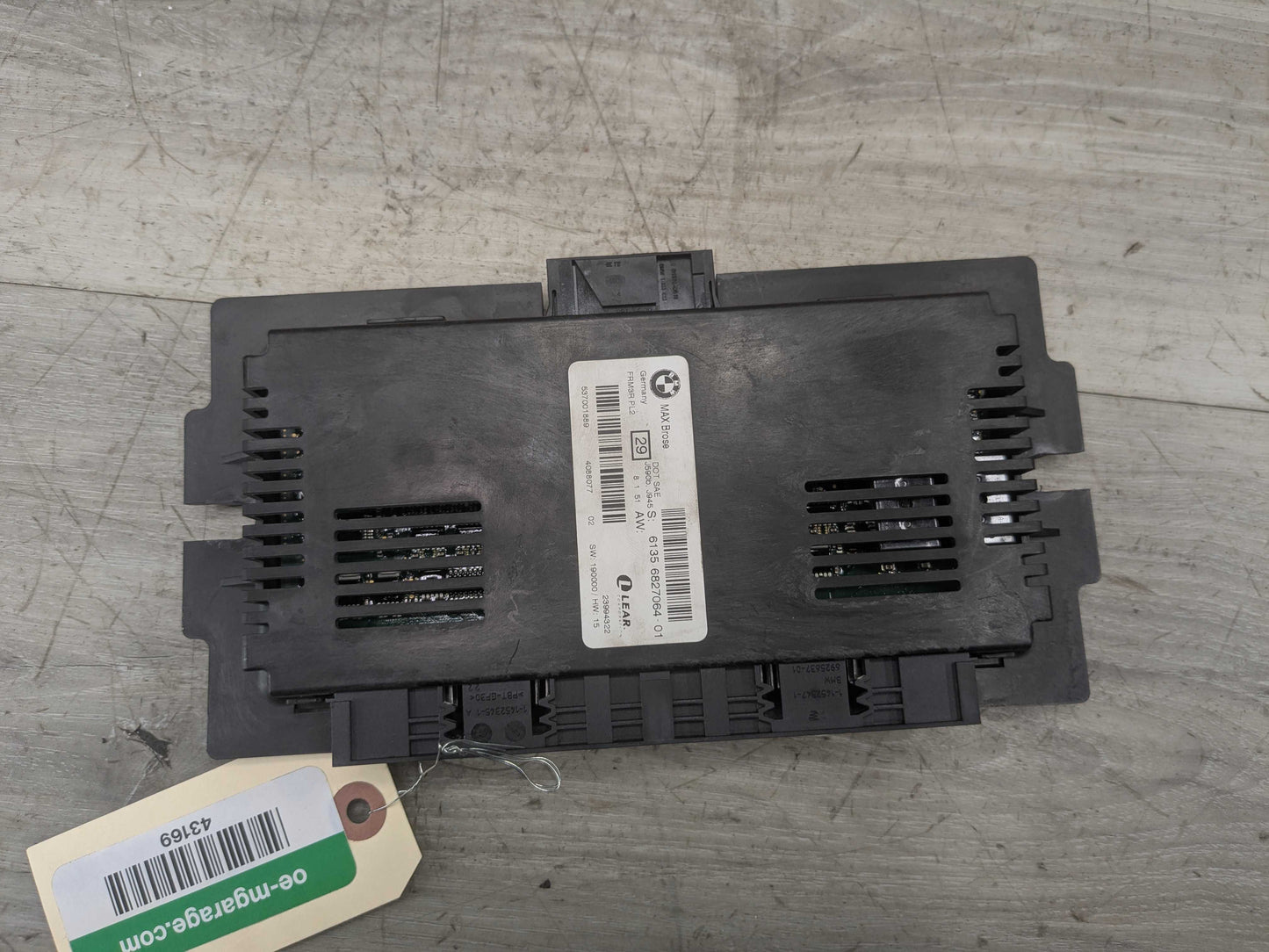 07-13 OEM BMW E84 E89 E90 E92 E93 X1 AHL FRM 3R Footwell Light Control Module
