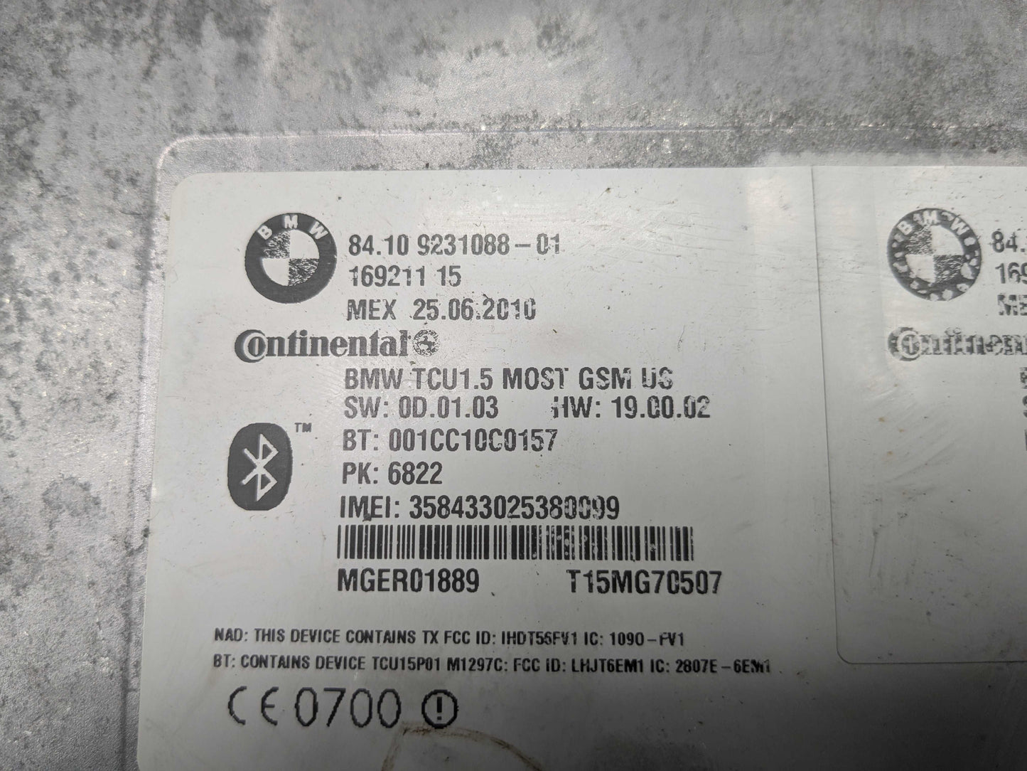 OEM BMW E70 E88 E90 E92 F02 F10 Combox Telematics Unit TCU Bluetooth Module