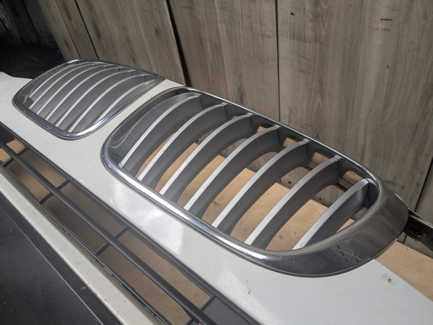 *11-14 OEM BMW F25 X3 Front Bumper Cover Panel w/ Grilles COMPLETE White 300