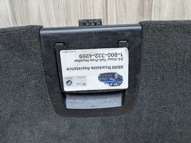 08-14 OEM BMW E71 X6 X6M Trunk Liftgate Floor Mat Carpet Cargo Storage Cover