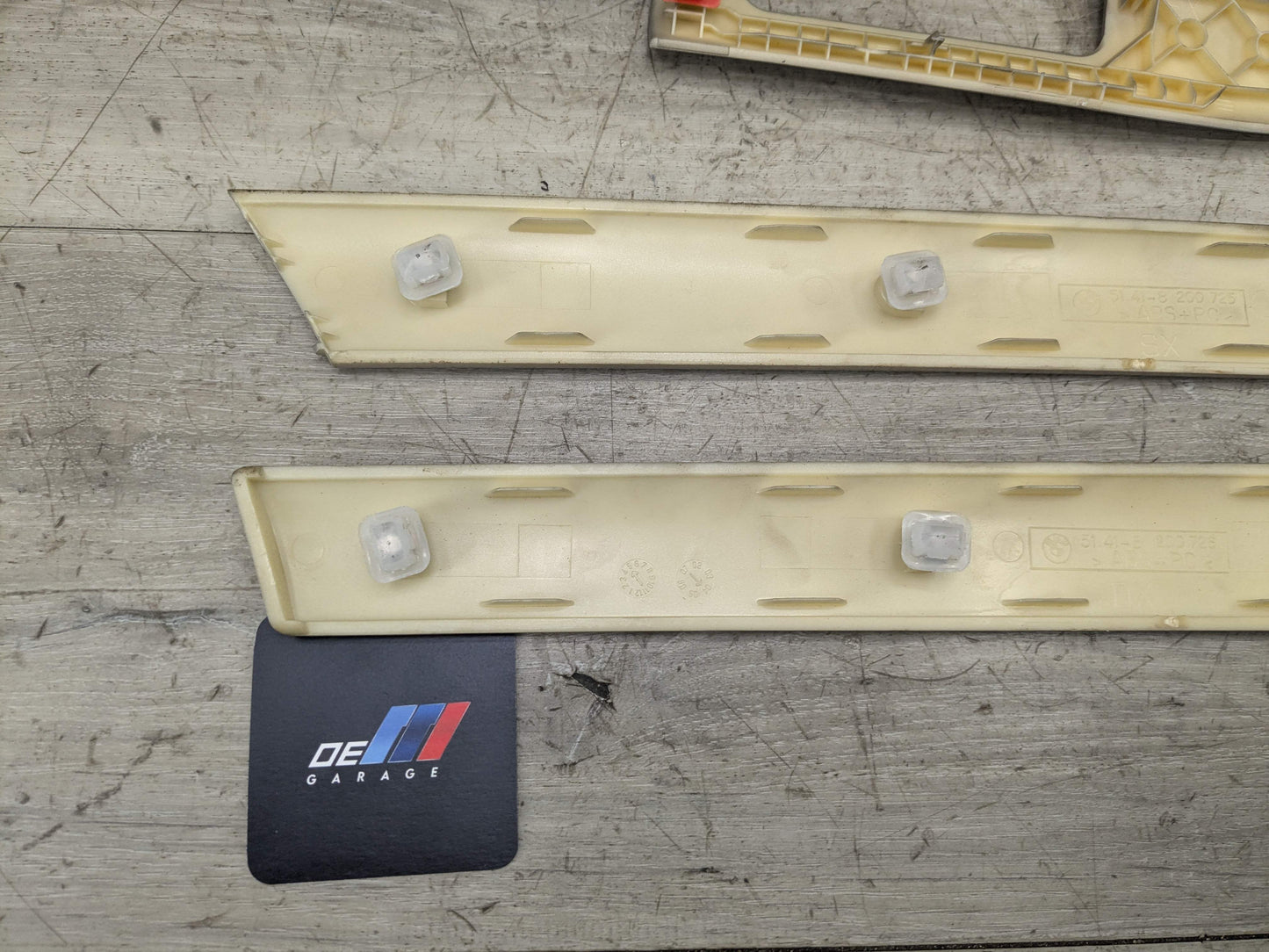 *99-05 OEM BMW E46 323 325 328 330 Interior Dash Door Trim Titan Silver (4)