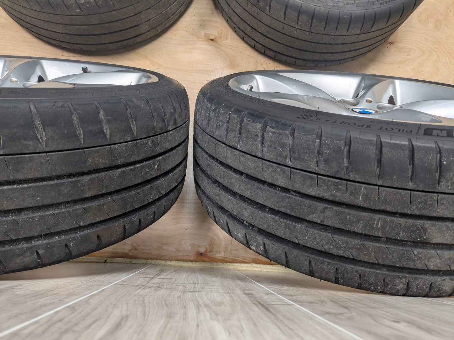 BBS OEM BMW E90 E92 E93 328 335 Wheels Rims 19x8 19x9 Star Spoke Style 230 SET
