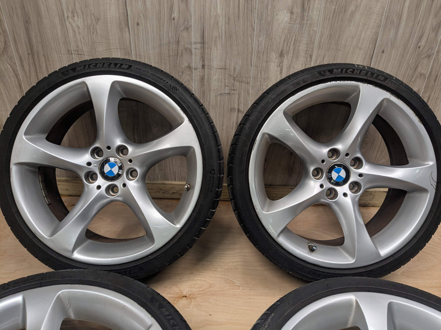 BBS OEM BMW E90 E92 E93 328 335 Wheels Rims 19x8 19x9 Star Spoke Style 230 SET