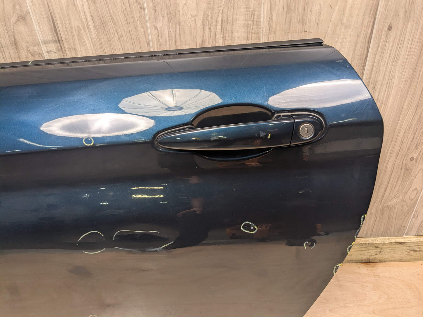 *14-20 OEM BMW F32 F33 F82 F83 M4 Front Left Driver Door Shell Panel Blue B38