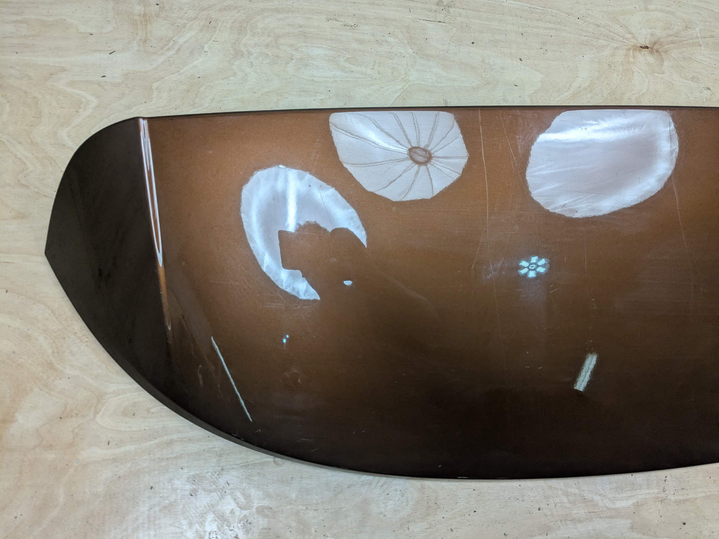 16-22 OEM BMW F48 X1 Rear Liftgate Trunk Roof Upper Wing Spoiler Bronze C29