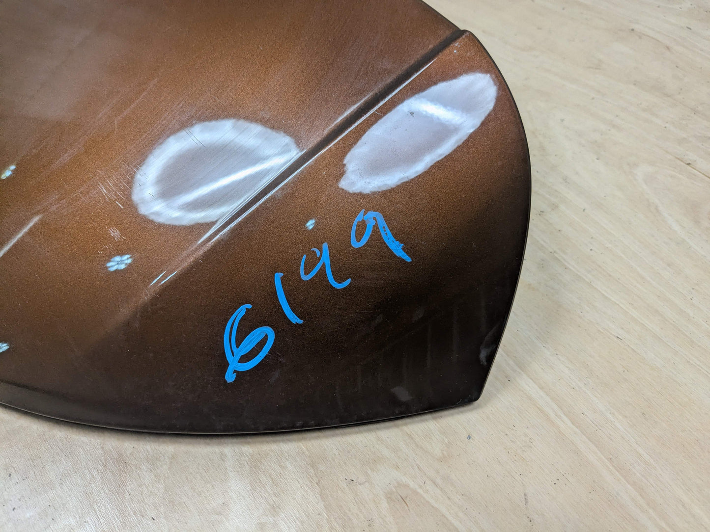 16-22 OEM BMW F48 X1 Rear Liftgate Trunk Roof Upper Wing Spoiler Bronze C29