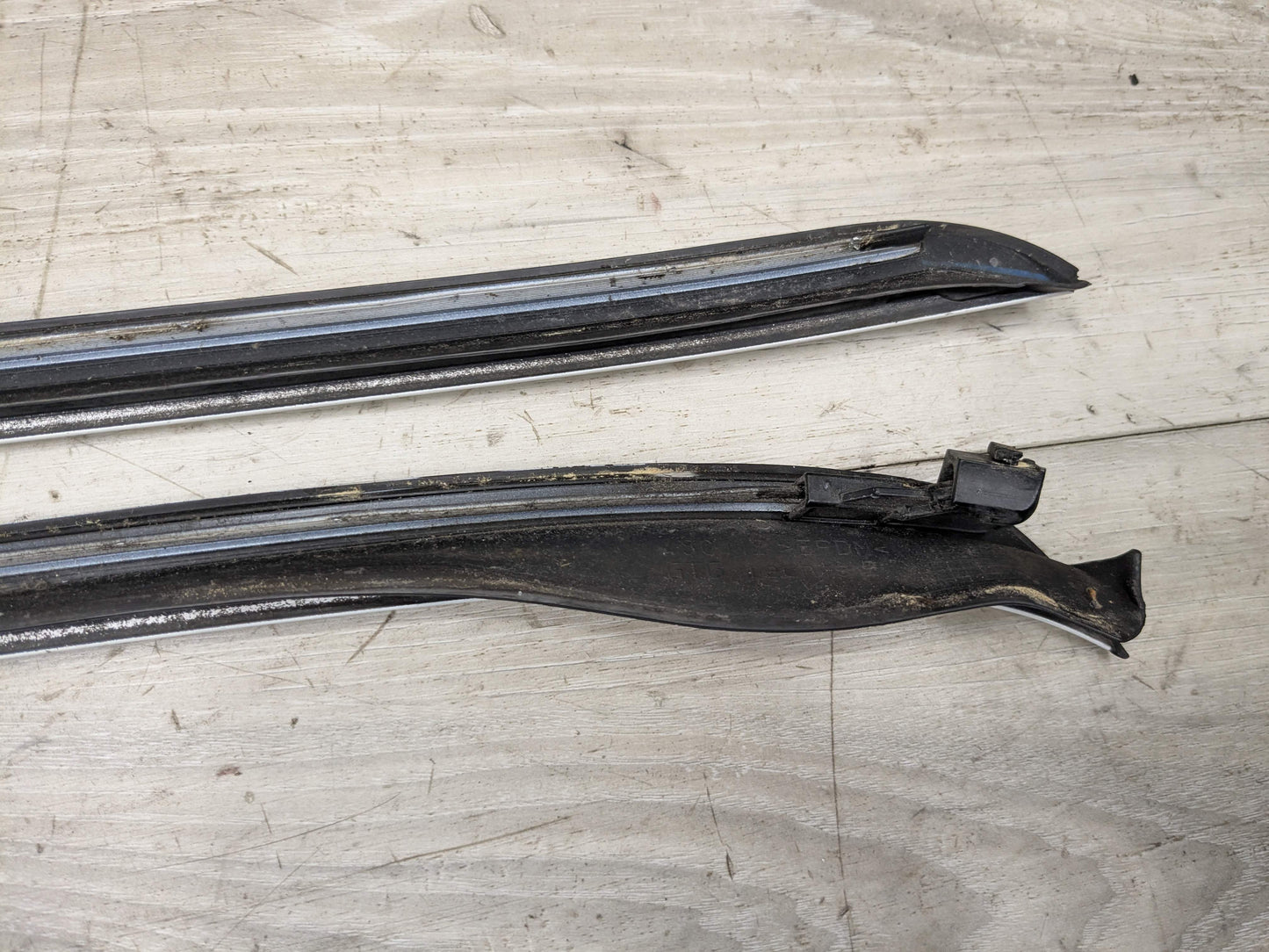 11-17 OEM BMW F25 X3 Front Left Right Windshield Side Drip Molding Trim SET