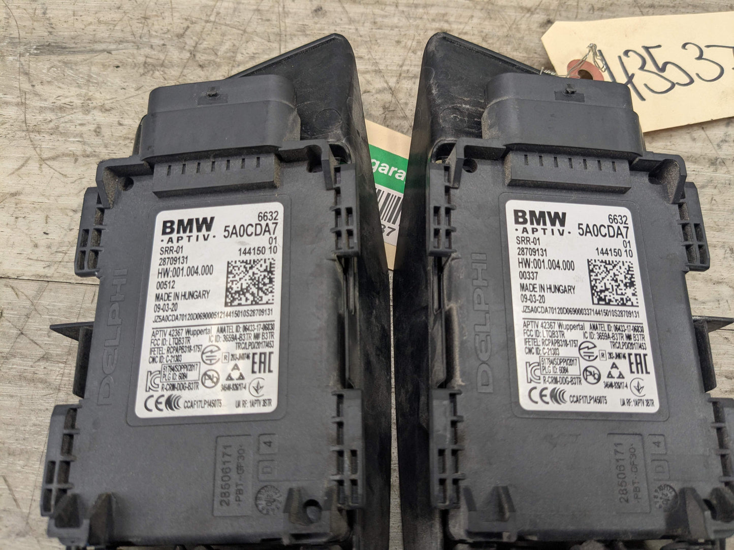 OEM BMW F90 G01 G05 G20 G22 G26 G30 G42 G80 Blind Spot Sensor Radar Module SET