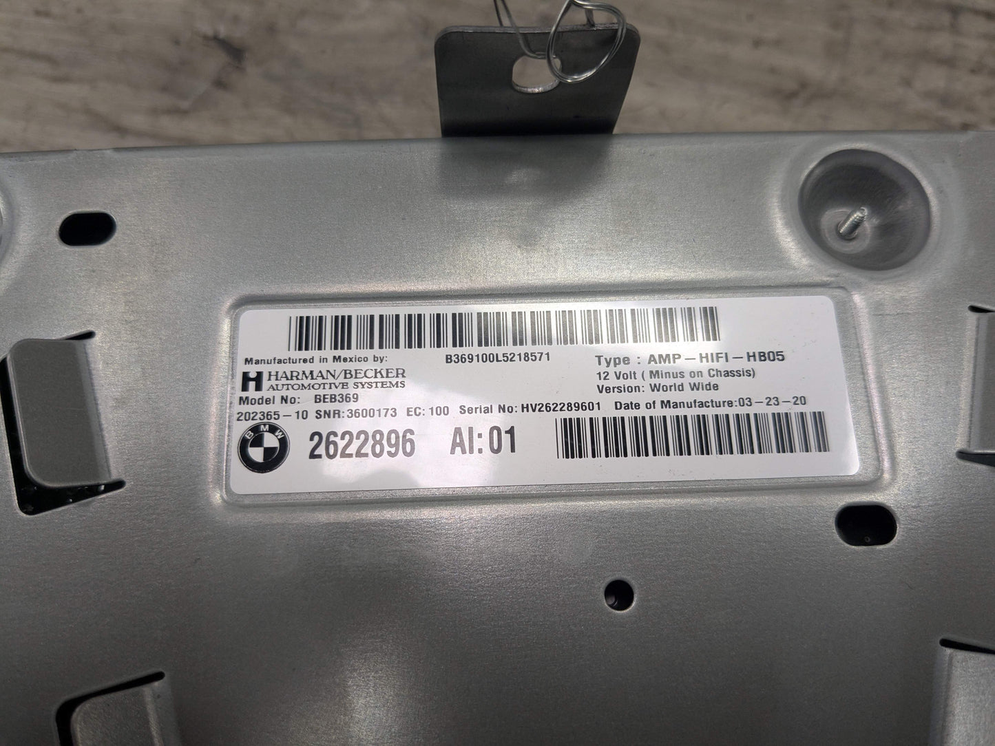 19-22 OEM BMW G20 330 M340 Harman Becker HIFI Audio Amplifier Amp 12v