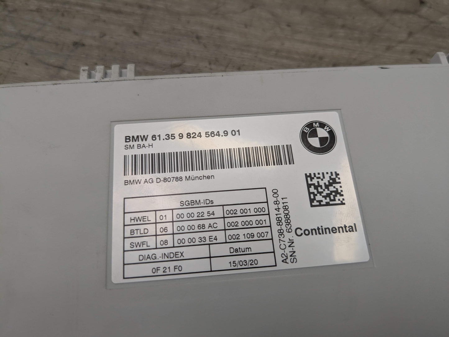 OEM BMW F90 G01 G05 G12 G20 G22 G26 G30 G80 Front Left Right Seat Control Module