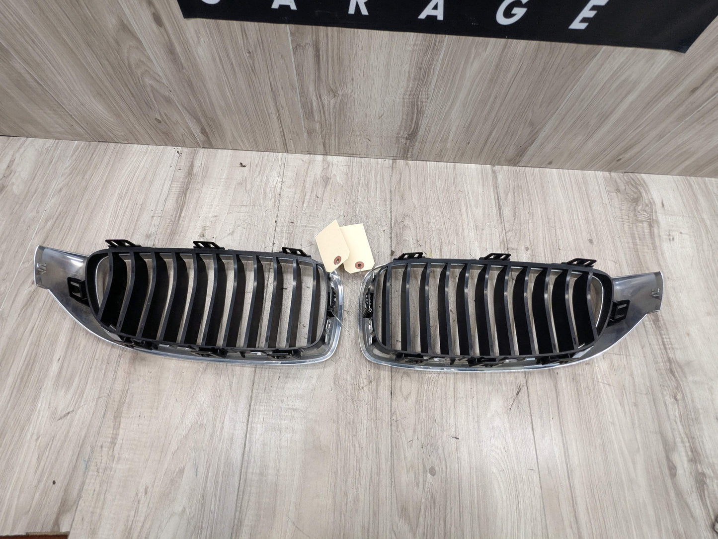 OEM BMW F32 F33 F36 430 435 Front Left Right Upper Bumper Kidney Grilles PAIR