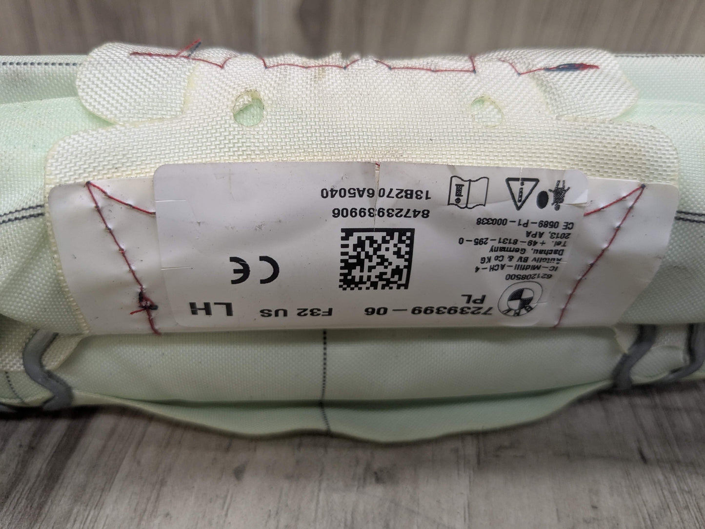 14-20 OEM BMW F32 F82 M4 Coupe Left Driver Top Roof Head Air Bag Airbag Curtain