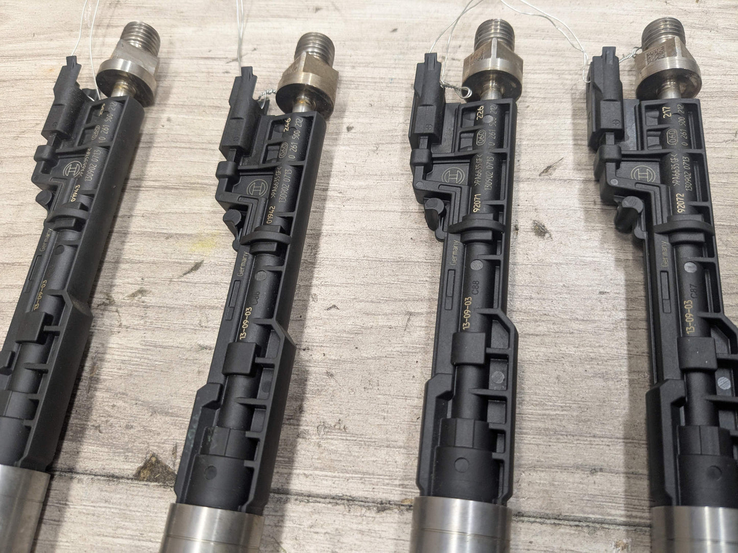 OEM BMW F22 F30 F36 F82 M4 S55 N26 N55 Engine High Pressure Fuel Injectors 4 pc
