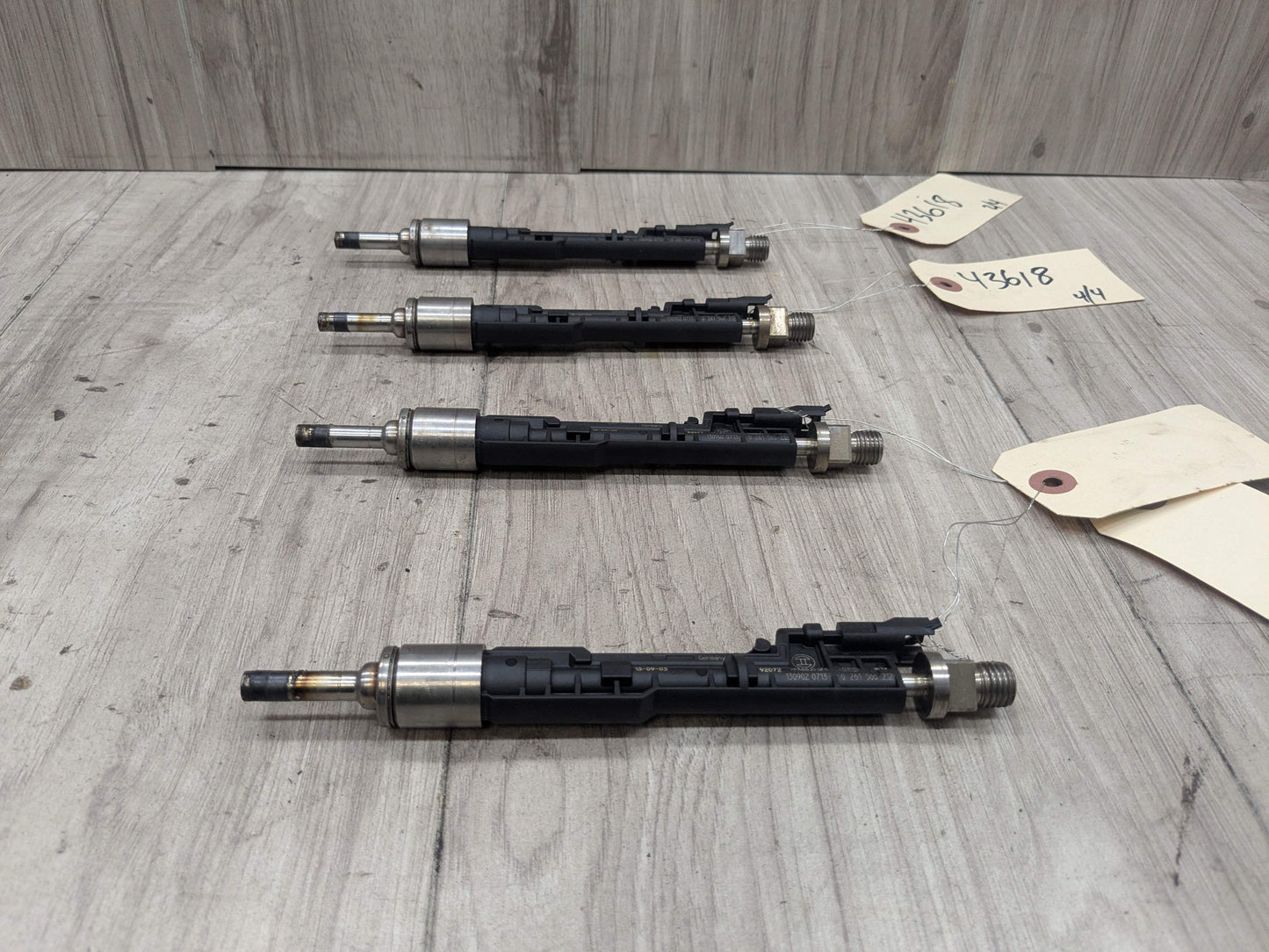 OEM BMW F22 F30 F36 F82 M4 S55 N26 N55 Engine High Pressure Fuel Injectors 4 pc
