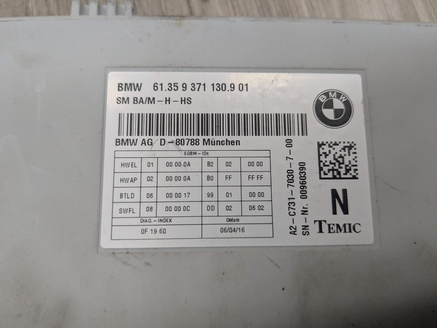 OEM BMW F15 F22 F30 F32 F36 F80 F82 M3 M4 Front Left Right Seat Control Module
