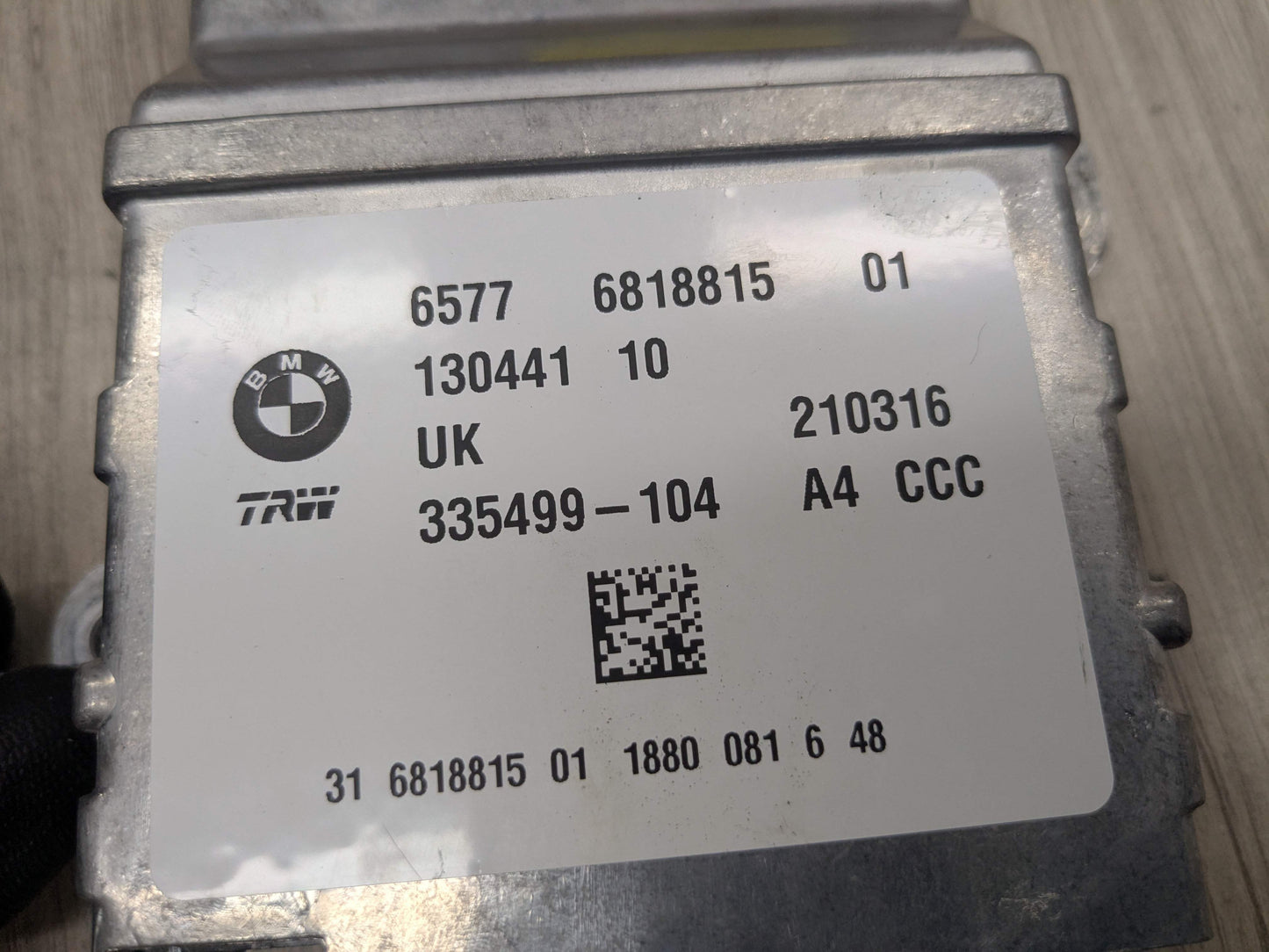 OEM BMW F39 F48 X1 X2 Air Bag SRS ICM Control Module Unit ECU Computer