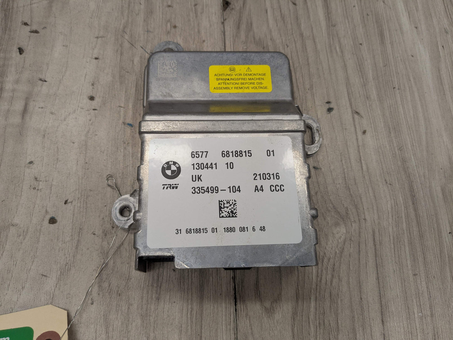 OEM BMW F39 F48 X1 X2 Air Bag SRS ICM Control Module Unit ECU Computer