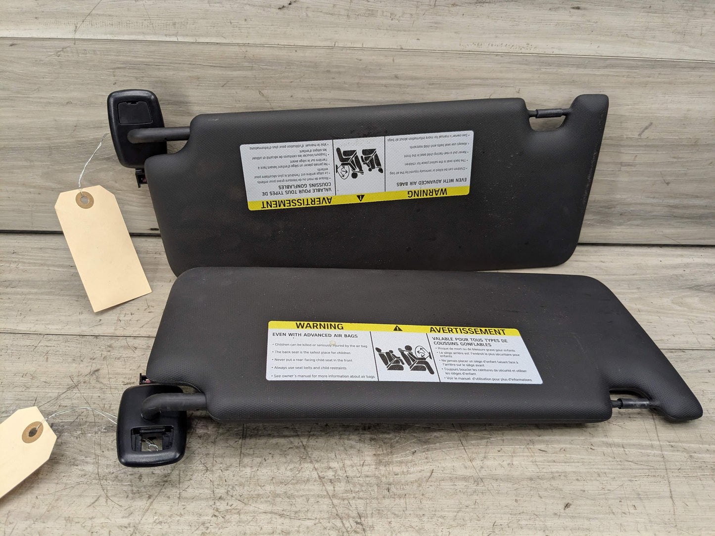 19-25 OEM BMW G20 G80 330 M340 M3 Left Right Side Interior Sun Visor Black SET