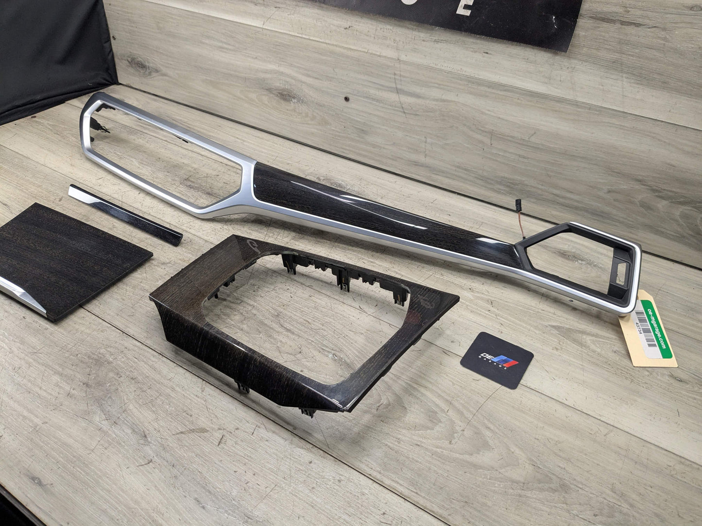 19-25 OEM BMW G20 330 M340 Center Console Dash Panel Wood Interior Trim SET (4)