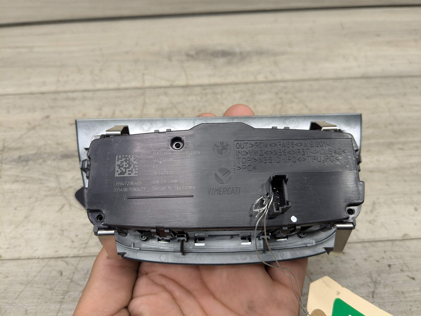 18-24 OEM BMW G01 G02 X3 X4 Headlight Switch Control Panel Light Module BLACK